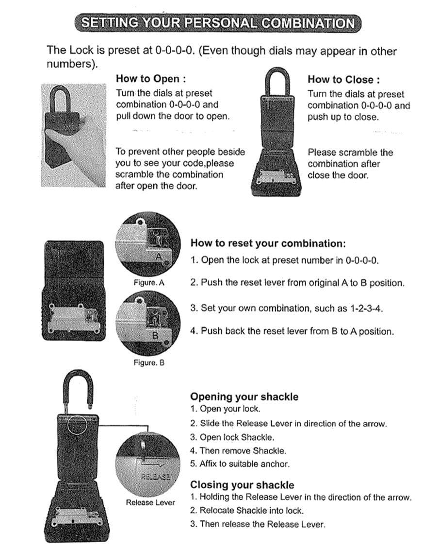 Ocean & Earth Heavy Duty Key Bank Lock