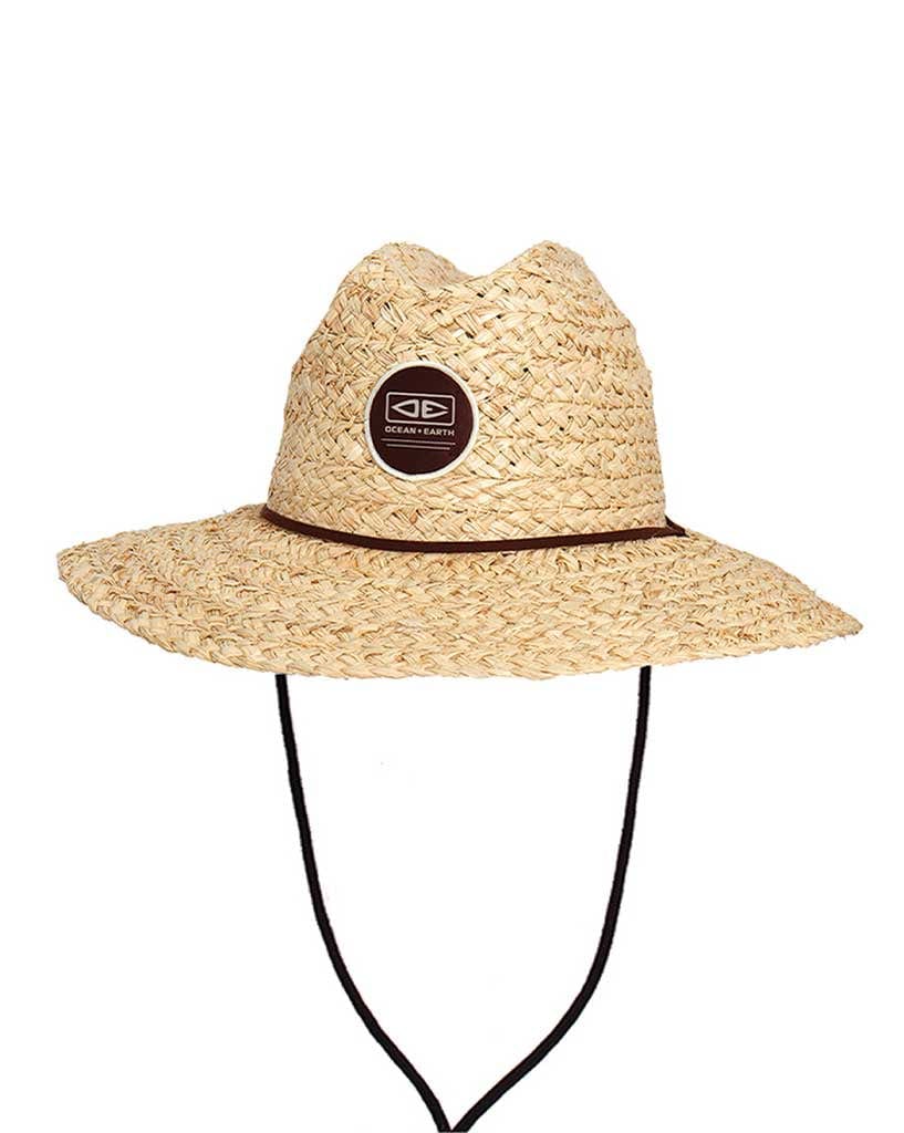 Ocean & Earth Mens Woody Raffia Cane Hat