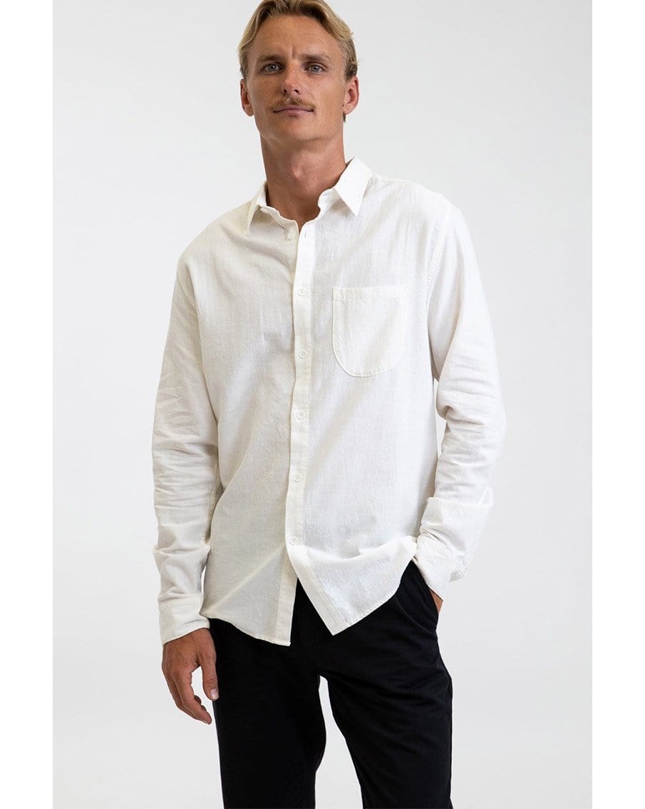 Rhythm Classic Linen Ls Shirt