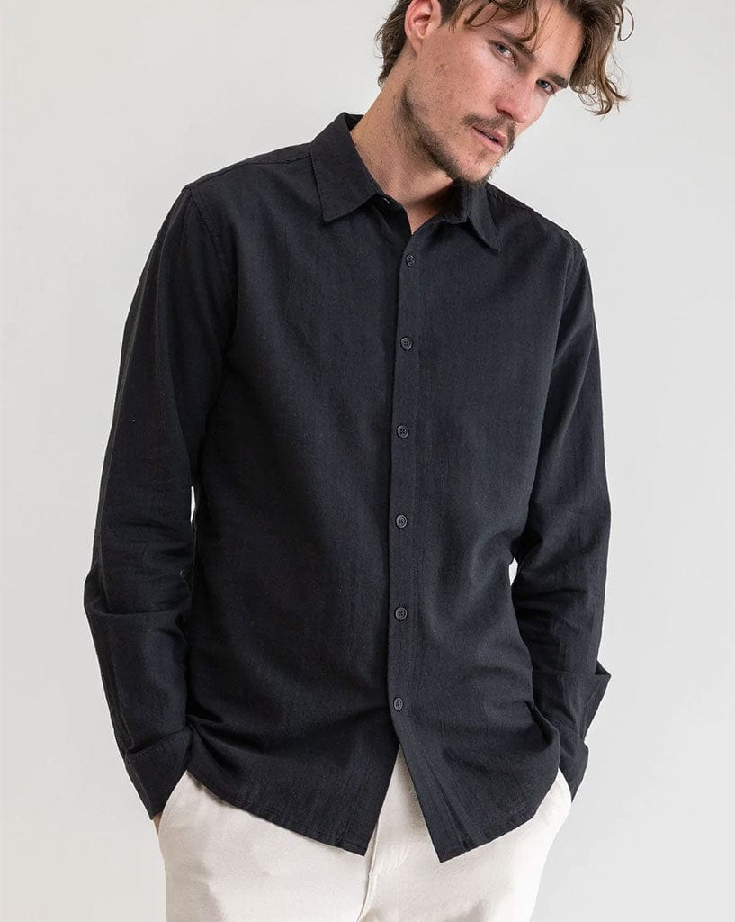 Rhythm Classic Linen Ls Shirt