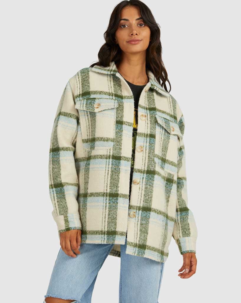 RVCA Valley Plaid Shacket