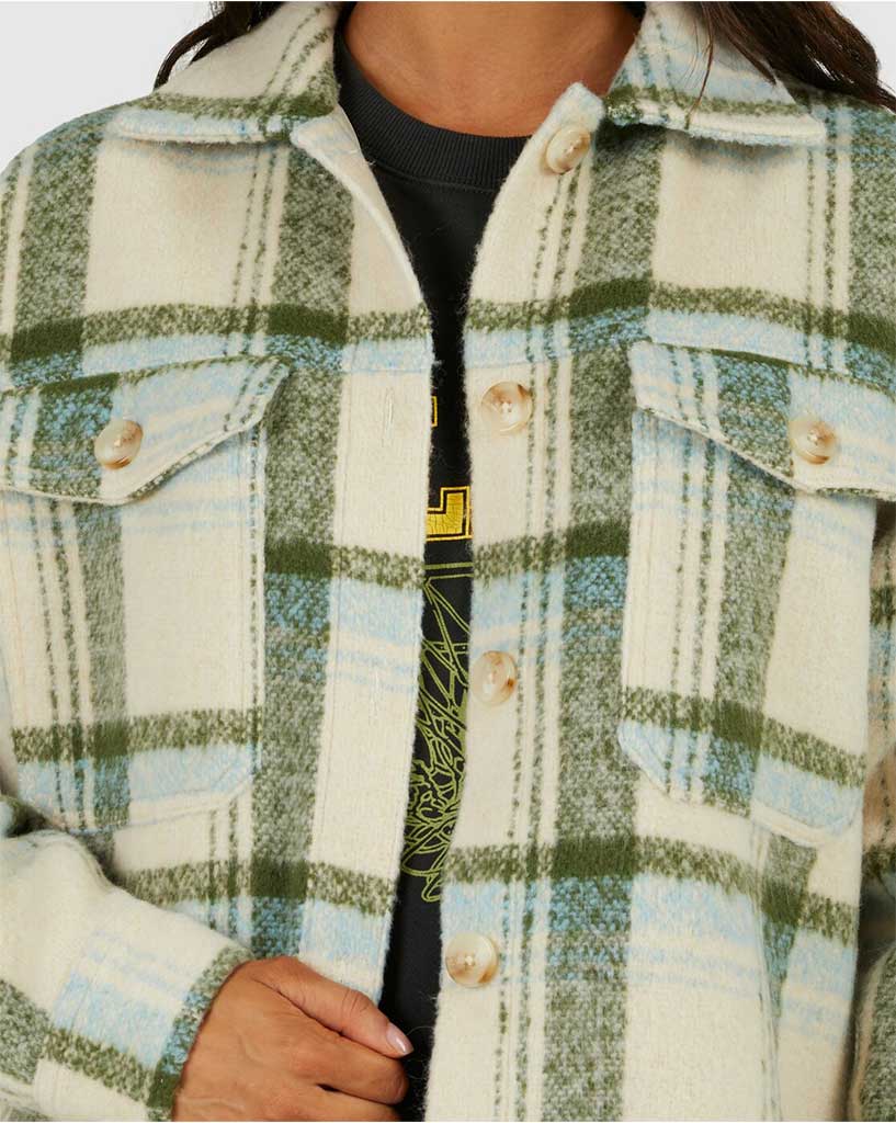 RVCA Valley Plaid Shacket