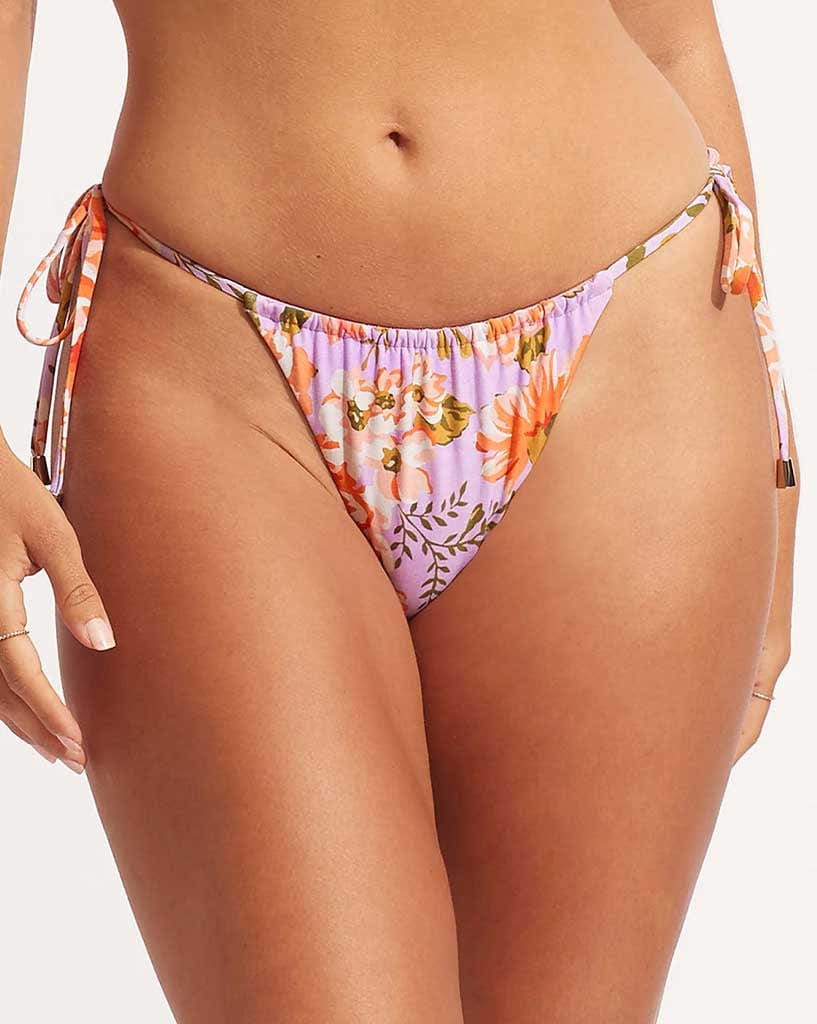 Seafolly Paradise Garden Drawstring Tie Side Rio Pant