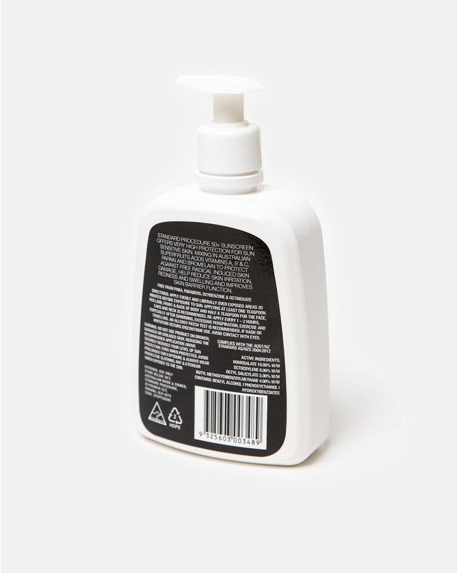 Standard Procedure Sunscreen 500ml Pump