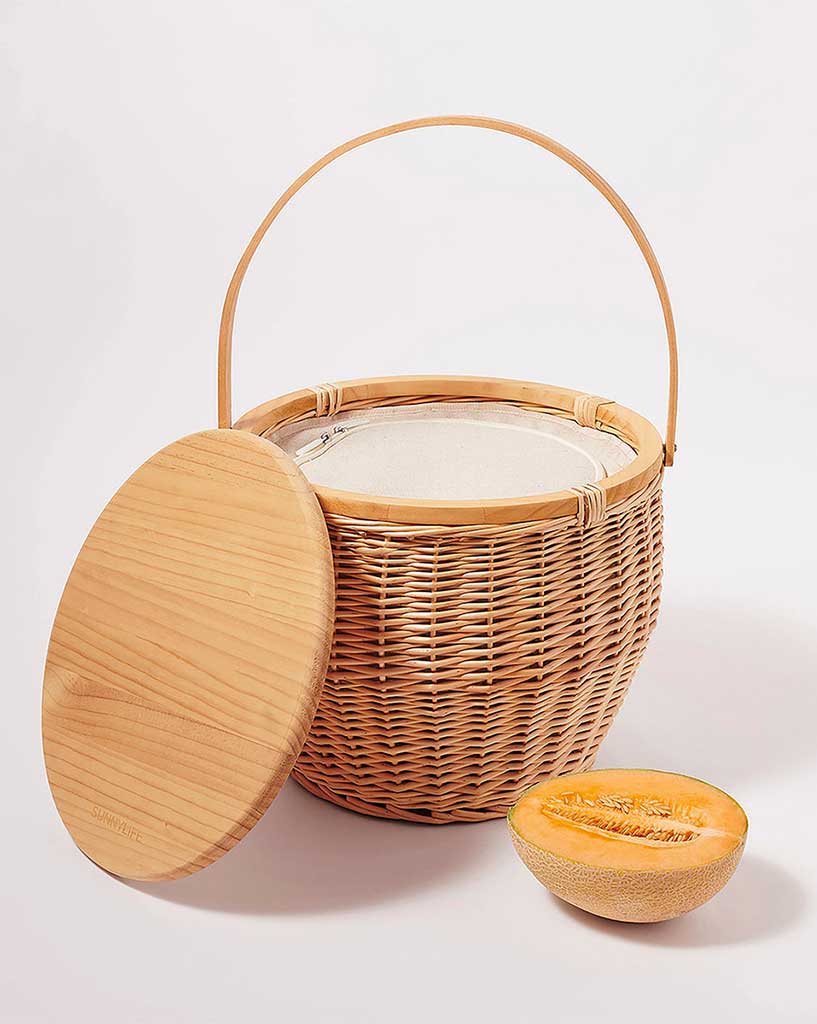 SunnyLife Round Picnic Cooler Basket