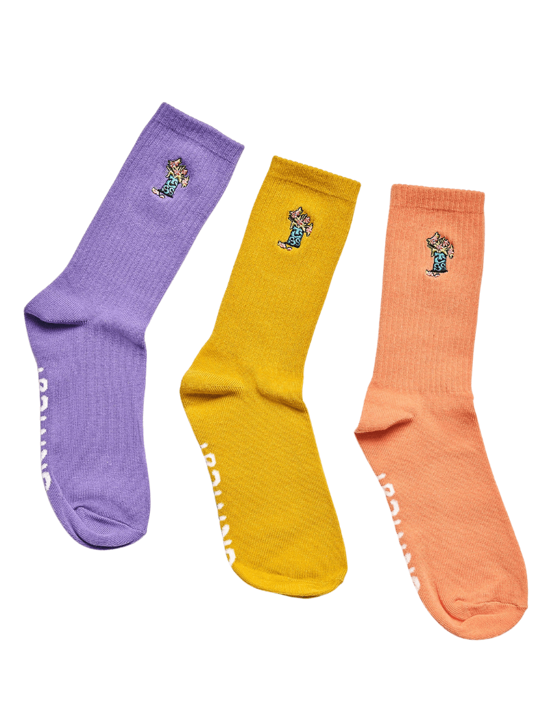 The Critical Slide Society Bunched 3 Pck Socks