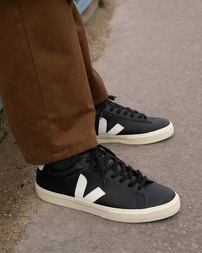 Veja Campo Chromefree Leather - Black/White