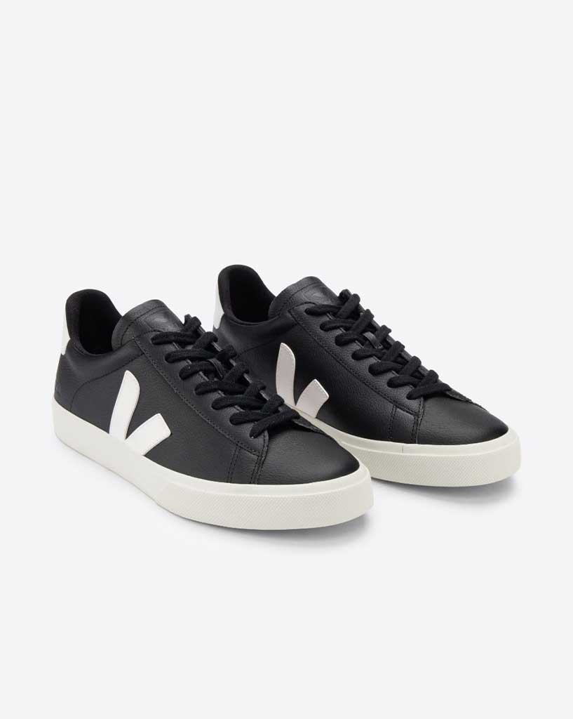 Veja Campo Chromefree Leather - Black/White