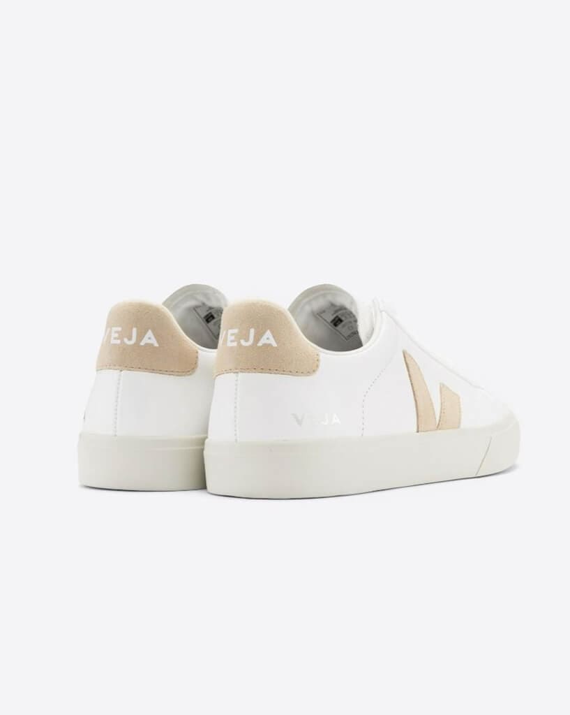 Veja Campo Chromefree Leather- White/Almond