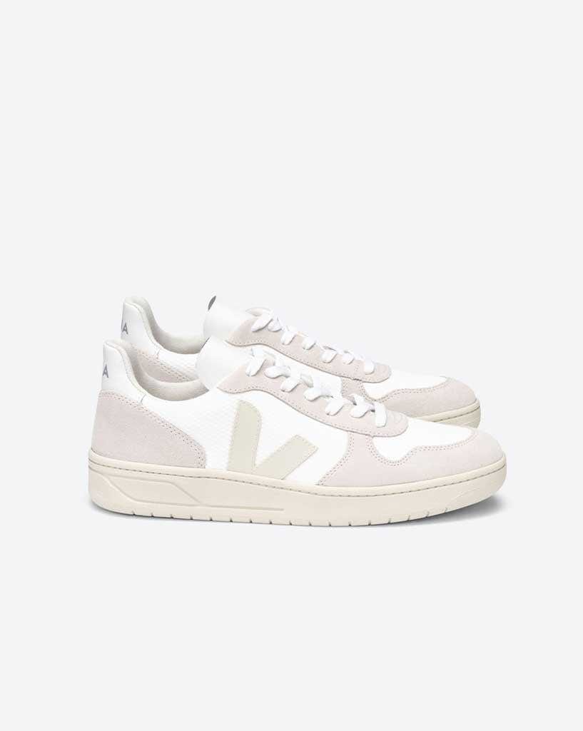 Veja V-10 B-Mesh - White Natural Pierre