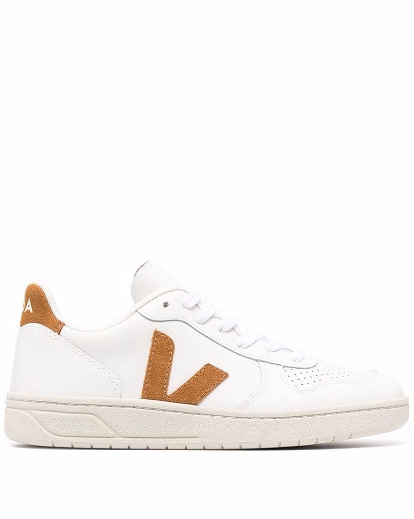 Veja V-10 Leather - Extra White/Camel